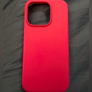 iPhone 15 pro hot pink silicone case